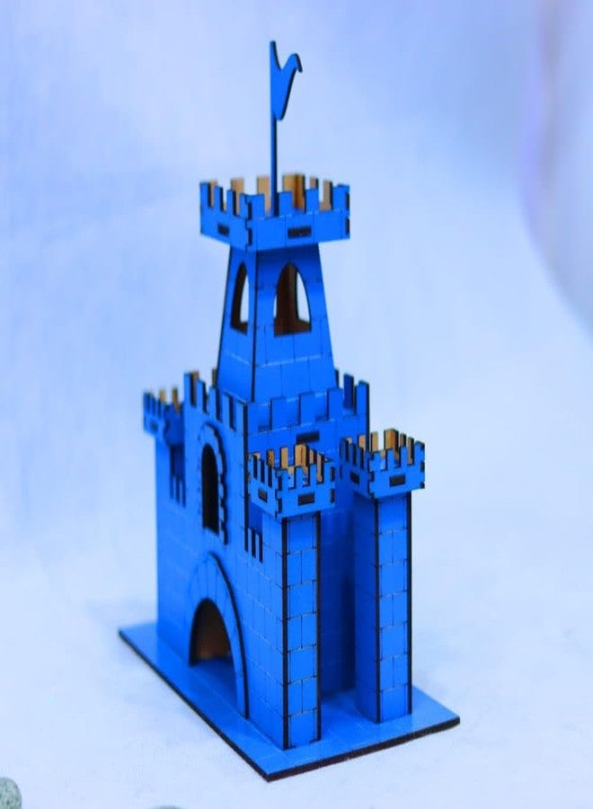 TRENDING HUT 3D Puzzle Home Decor, Construction Toy, Modeling Kit, School Project - Easy to Assemble MDF Toys. (3D Castle, 47, Count) - Image 5